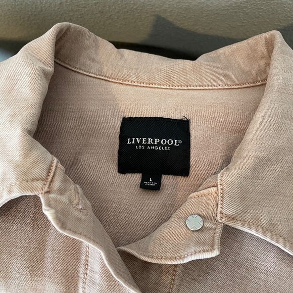 Liverpool Classic Jean Jacket / Size L / Dusty Pink - Picture 5 of 5